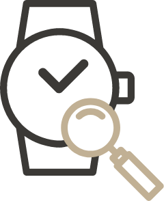 時計はメンテナンス後に納品